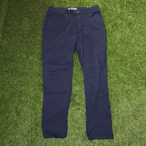 Alaskan Hardgear Duluth Trading Co Mens 32x30 Navy Blue Belted Outdoor Pants